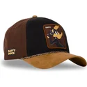 schwarze-und-braune-trucker-kappe-daffy-duck-loo10-daf-looney-tunes-von-capslab