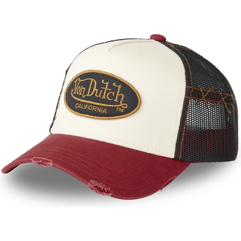 trucker-cap-beige-schwarz-und-rot-grre-von-von-dutch