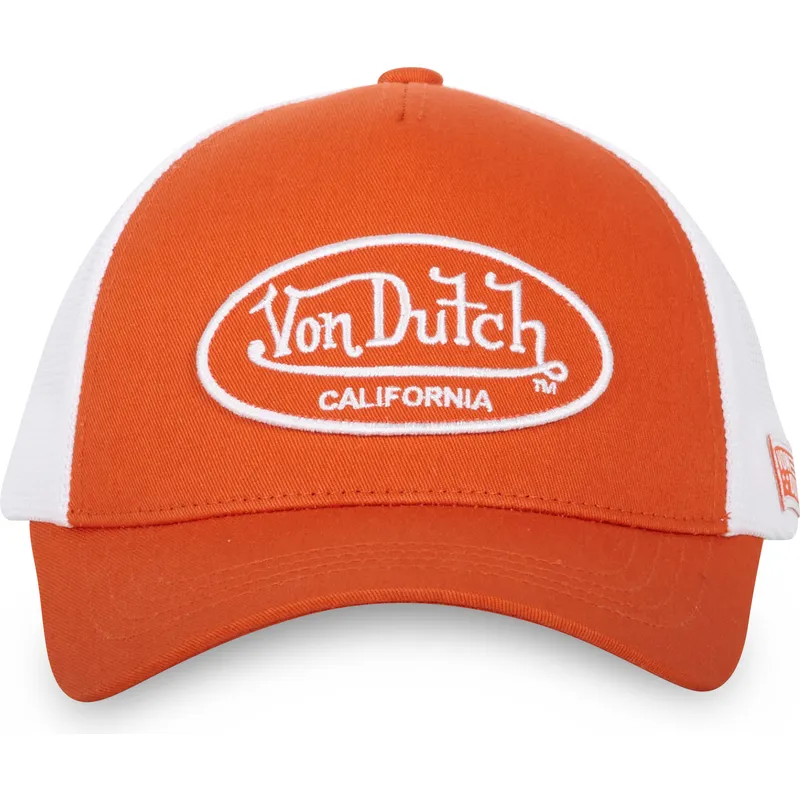 czapka-trucker-pomaranczowo-biala-regulowana-lof-b17-von-dutch