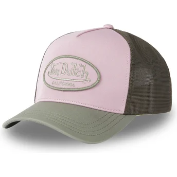 Mützen gebogen mehrfarbig snapback rosa KAPI von Von Dutch