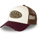 von-dutch-mubu-trucker-cap-in-beige-braun-und-rot