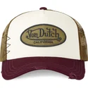 von-dutch-mubu-trucker-cap-in-beige-braun-und-rot