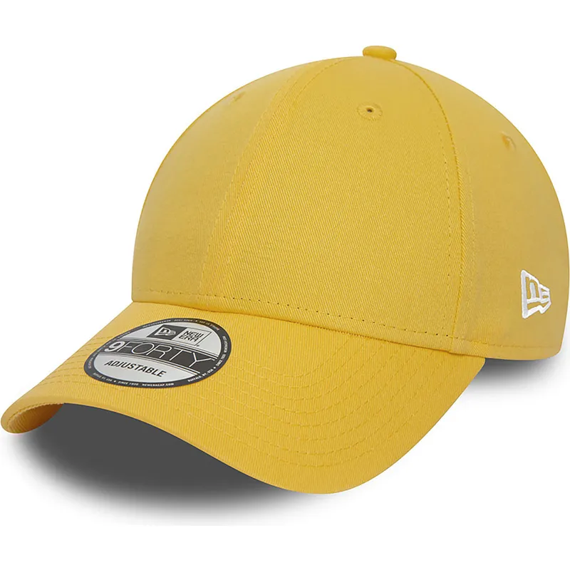 mutzen-gebogen-gelb-verstellbares-band-9forty-von-new-era