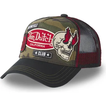 Von Dutch PATCHES01 Camouflage Trucker Hat