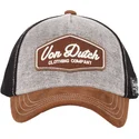 casquette-trucker-grise-noire-et-marron-lea01-von-dutch