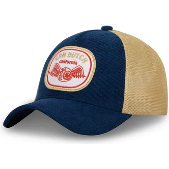 Von Dutch marinblå och beige BLU CT truckerkeps
