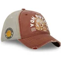 braune-und-graue-verstellbare-curved-cap-fir-cb-von-von-dutch