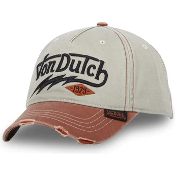 Gorra curva verde y marrón ajustable THU CB de Von Dutch