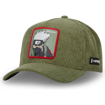 Casquette courbée verte snapback Kakashi Hatake NS3 COR...