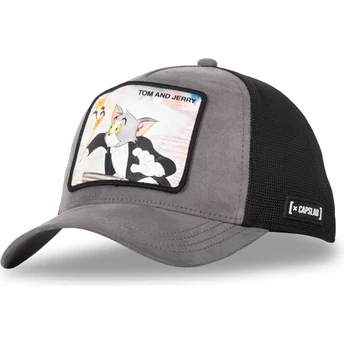 Gorra trucker gris y negra Tom y Jerry TAJ5 TOM Looney Tunes de Capslab