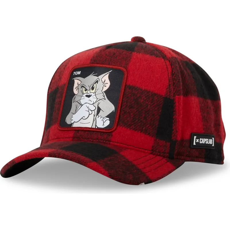 rod-och-svart-bojd-keps-snapback-tom-taj5-tj6-looney-tunes-fran-capslab