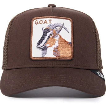 Casquette trucker marron chèvre The GOAT The Farm Goorin Bros.