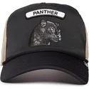 gorra-trucker-nera-e-beige-pantera-gb2-black-panther-the-rocker-the-farm-di-goorin-bros