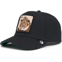 casquette-courbee-noire-snapback-lion-kingfield100-all-season-wool-the-farm-goorin-bros