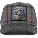 gorra-trucker-grau-panther-moon-panther-uk-plaid-the-farm-von-goorin-bros