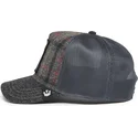 trucker-cap-grau-panther-moon-panther-uk-plaid-the-farm-von-goorin-bros