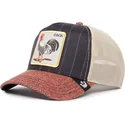 mehrfarbige-trucker-kappe-hahn-cock-moon-rooster-uk-plaid-the-farm-von-goorin-bros