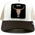 casquette-trucker-blanche-et-marron-boeuf-the-dead-skull-tri-tone-the-farm-goorin-bros