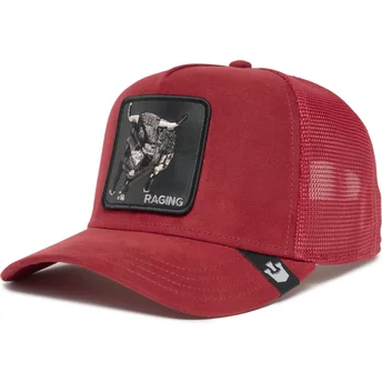 Gorra trucker roja toro Raging The Suede Rager The Farm de Goorin Bros.