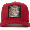 casquette-trucker-rouge-dragon-fury-the-suede-dragon-the-farm-goorin-bros