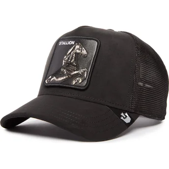 goorin-bros-schwarze-trucker-kappe-pferd-the-suede-stallion-blacked-out-the-farm