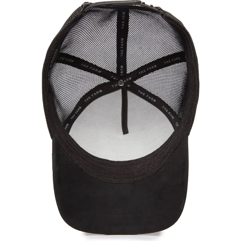 schwarze-trucker-kappe-stier-the-suede-bull-blacked-out-the-farm-von-goorin-bros