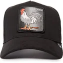 schwarze-trucker-kappe-hahn-cock-the-suede-rooster-blacked-out-the-farm-von-goorin-bros
