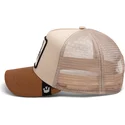 bezowo-brazowa-czapka-trucker-z-skorpionem-deadly-the-deadliest-scorpion-eco-brutalism-the-farm-od-goorin-bros
