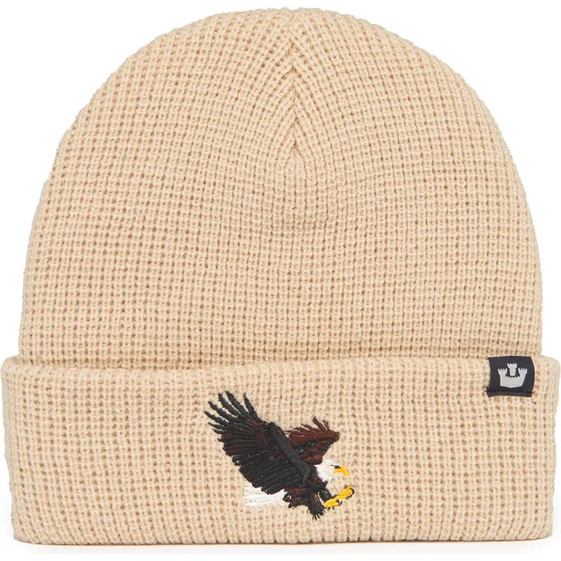 gorro-beige-aguila-ribbed-eagle-classic-knit-the-farm-von-goorin-bros