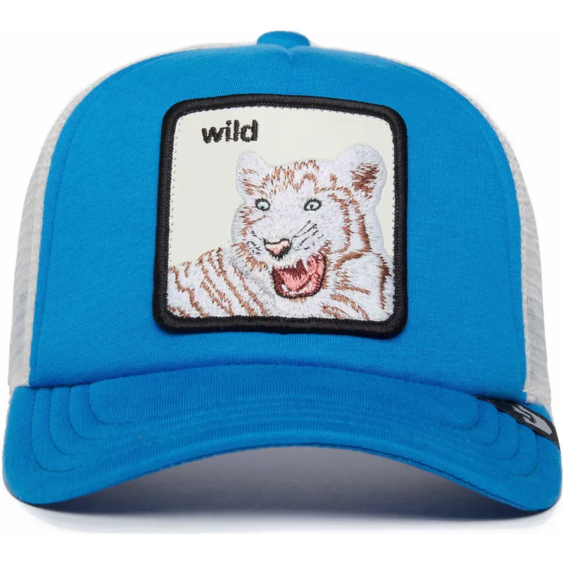 trucker-cap-blau-und-weiss-fur-jungen-tiger-wild-stripes-the-farm-von-goorin-bros