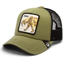 trucker-cap-grun-und-schwarz-fur-jungen-sabelzahne-fierce-cat-teefs-extinct-the-farm-von-goorin-bros