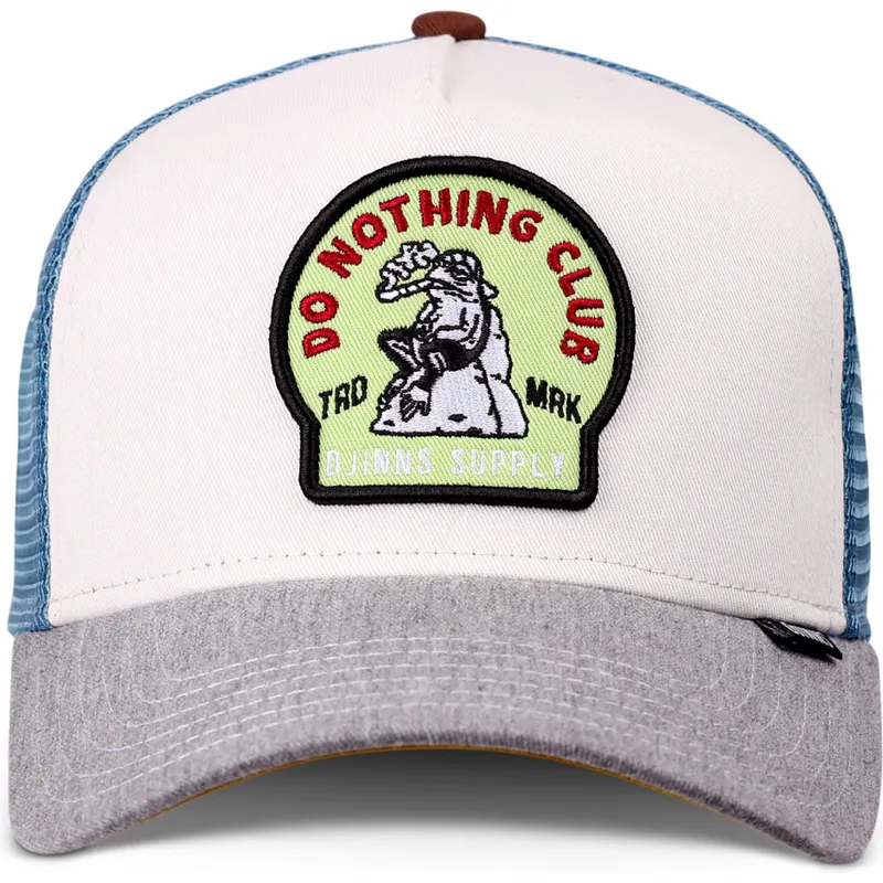 weisse-blaue-und-graue-trucker-cap-frog-do-nothing-club-hft-dnc-von-djinns