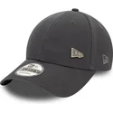 new-era-curved-brim-9forty-pin-grey-adjustable-cap