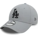 new-era-curved-brim-9forty-seasonal-infill-los-angeles-dodgers-mlb-grey-adjustable-cap