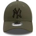 new-era-curved-brim-9forty-seasonal-infill-new-york-yankees-mlb-green-adjustable-cap