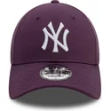 verstellbare-violette-9forty-league-essential-kappe-der-new-york-yankees-mlb-von-new-era
