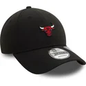 casquette-courbee-noire-ajustable-9forty-repreve-mini-logo-chicago-bulls-nba-new-era