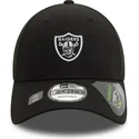 casquette-courbee-noire-ajustable-9forty-repreve-mini-logo-las-vegas-raiders-nfl-new-era