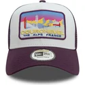mutzen-gebogen-violett-snapback-a-frame-ski-patch-der-courchevel-ciudades-y-playas-von-new-era