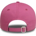 mutzen-gebogen-rosa-verstellbares-band-9forty-league-essential-der-los-angeles-dodgers-mlb-von-new-era