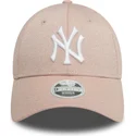 cappellino-rosa-con-visiera-curva-regolabile-da-donna-9forty-glitter-dei-new-york-yankees-mlb-di-new-era