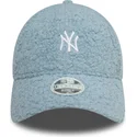 verstellbare-hellblaue-damen-kappe-9forty-borg-der-new-york-yankees-mlb-von-new-era