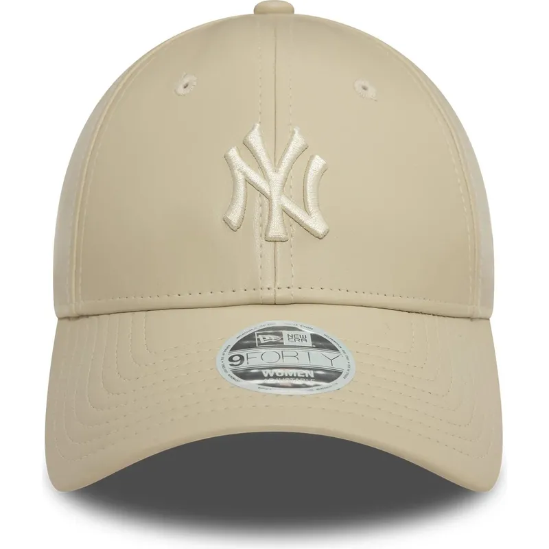 mutzen-gebogen-beige-verstellbares-band-9forty-midi-pu-der-new-york-yankees-mlb-von-new-era mutzen-gebogen-beige-verstellbares-band-9forty-midi-pu-der-new-york-yankees-mlb-von-new-era