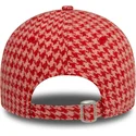 justerbar-rosa-kurvad-keps-for-dam-9forty-houndstooth-fran-new-york-yankees-mlb-av-new-era