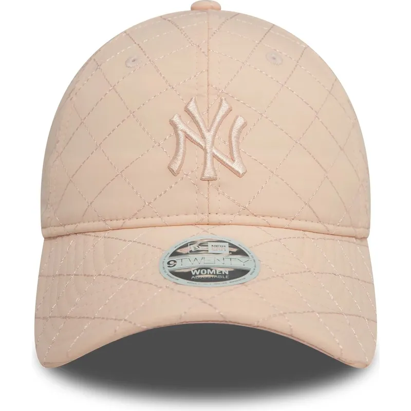 rozowa-zakrzywiona-regulowana-czapka-z-daszkiem-dla-kobiet-9twenty-padded-new-york-yankees-mlb-od-new-era