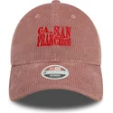 cappellino-curvo-rosa-regolabile-da-donna-9twenty-cord-di-san-francisco-citta-e-spiagge-california-di-new-era