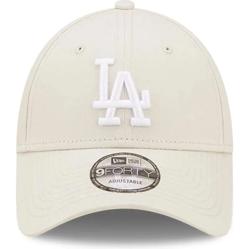 bojd-beige-justerbar-keps-9forty-league-essential-fran-los-angeles-dodgers-mlb-av-new-era