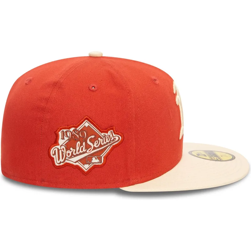 mutzen-flach-orange-angepasst-59fifty-side-patch-der-oakland-athletics-mlb-von-new-era mutzen-flach-orange-angepasst-59fifty-side-patch-der-oakland-athletics-mlb-von-new-era