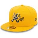 mutzen-flach-gelb-angepasst-59fifty-icon-der-atlanta-braves-mlb-von-new-era