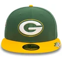 grune-und-gelbe-59fifty-fitted-cap-mit-flachem-schirm-und-pin-set-der-green-bay-packers-nfl-von-new-era